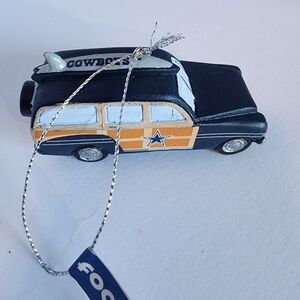 NWT Dallas Cowboys Retro Station Wagon Christmas Ornament